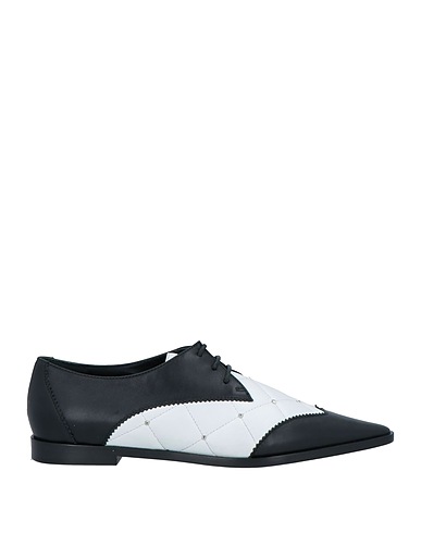 EMPORIO ARMANI Laced shoes Black Soft Leather