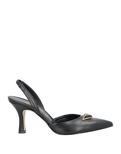 DIVINE FOLLIE Pump Black Textile fibers