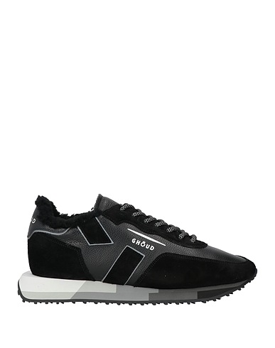 GHŌUD Venice Sneakers Black Soft Leather, Textile fibres