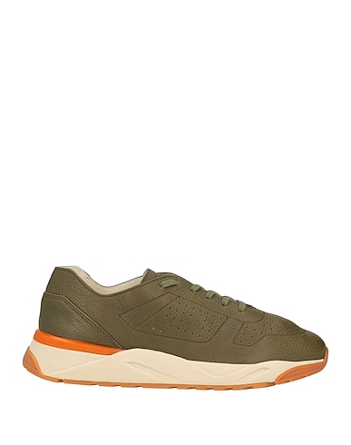 SANTONI Sneakers Verde militare Pelle