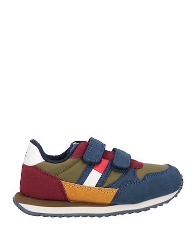 TOMMY HILFIGER Sneakers Military green Textile fibres, Recycled polyester