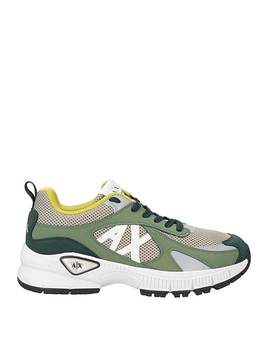ARMANI EXCHANGE Sneakers Green 100% Polyester, Polyurethane
