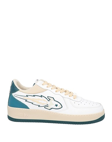 ENTERPRISE JAPAN Sneakers Deep teal Calfskin, Textile fibres