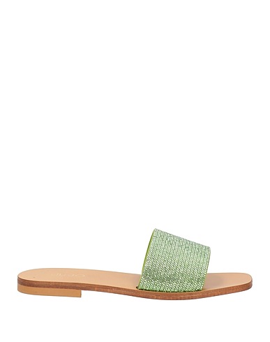 LIU •JO Sandals Green Textile fibers