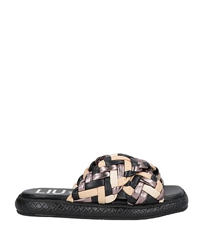 LIU •JO Sandals Black Textile fibres