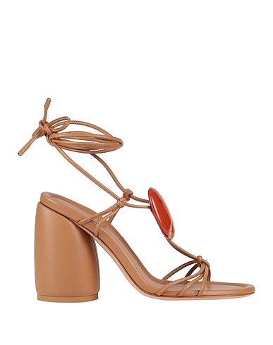 GIANVITO ROSSI Sandals Light brown Soft Leather