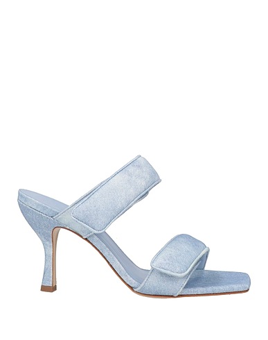 GIA BORGHINI Sandals Light blue Textile fibers