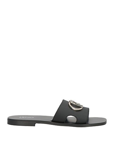 LIU •JO Sandals Black Soft Leather