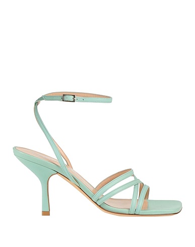 LELLA BALDI Sandals Light green Soft Leather