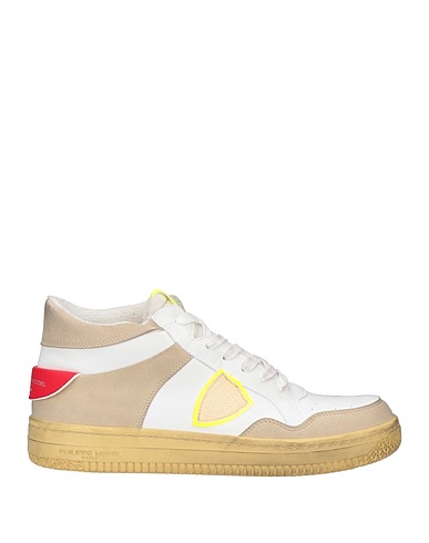 PHILIPPE MODEL Sneakers Beige Pelle, Fibre tessili