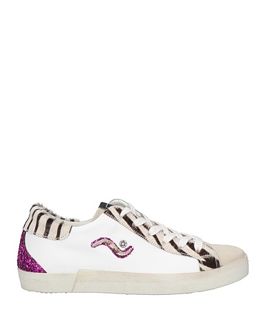 DAVÌ Sneakers Grey Leather, Textile fibres