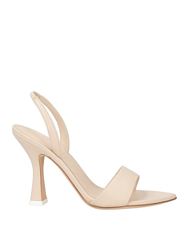 3JUIN Sandals Ivory Soft Leather