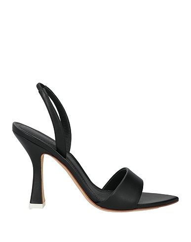 3JUIN Sandals Black Soft Leather