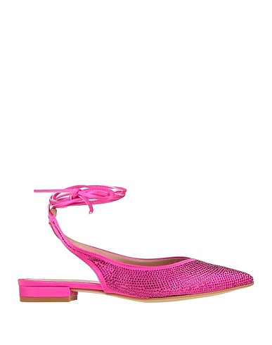 DIVINE FOLLIE Ballet flats Fuchsia Textile fibres