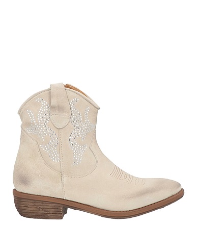 DIVINE FOLLIE Ankle boot Ivory Leather