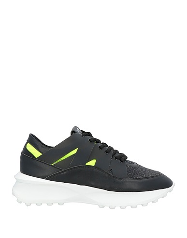 ASENSYO Sneakers Schwarz Leder, Gewebefasern
