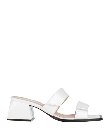 NODALETO Sandals White Soft Leather