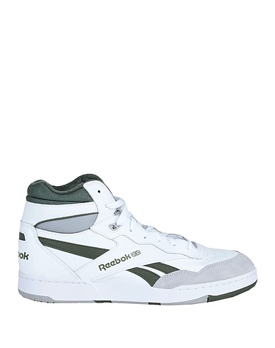 REEBOK Sneakers BB 4000 II MID
 Weiß Leder, Gewebefasern