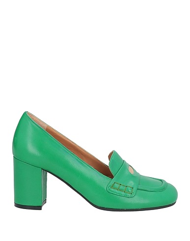 ROBERTO FESTA Loafers Green Soft Leather