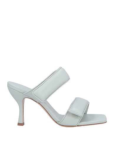 GIA BORGHINI Sandali Grigio chiaro Pelle
