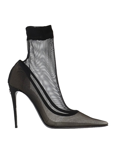 DOLCE&GABBANA Ankle boot Black Textile fibres
