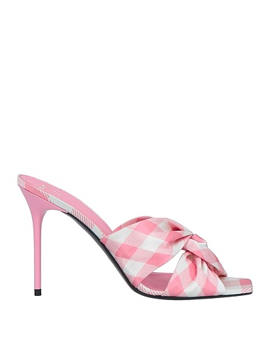 BALMAIN Sandals Pink 72% Viscose, 28% Silk