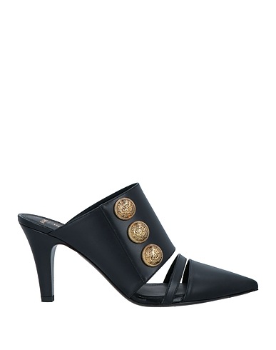 BALMAIN Mules and clogs Black Calfskin