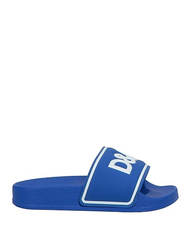 DOLCE&GABBANA Beach sandals  Blue Soft Leather