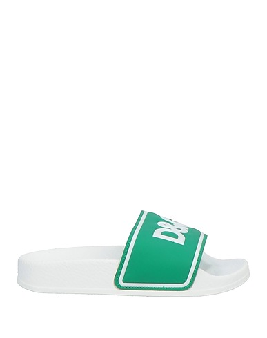 DOLCE&GABBANA Ciabatte e pantofole Verde Pelle