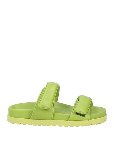GIA BORGHINI Sandals Green Soft Leather