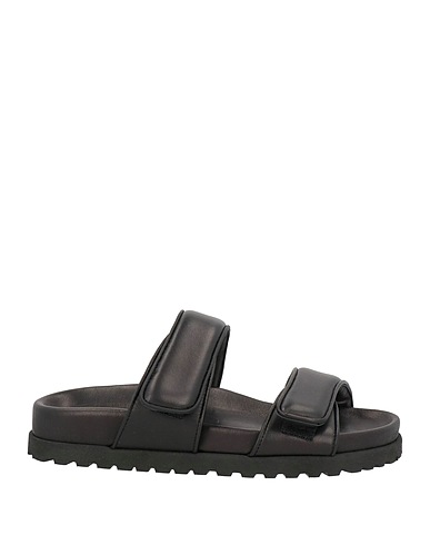GIA BORGHINI Sandals Black Soft Leather