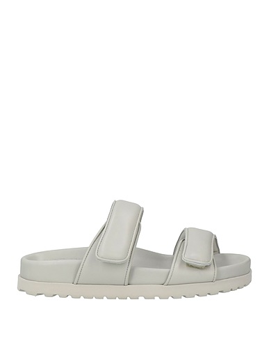 GIA BORGHINI Sandals Light grey Soft Leather