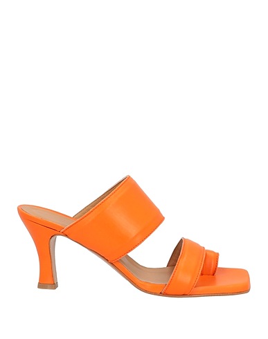 CLAIRE Flip flops Orange Soft Leather