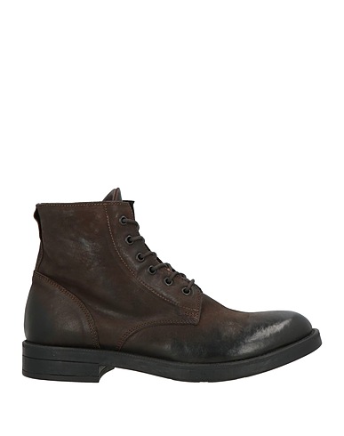 PAWELK'S Ankle boot Dark brown Leather