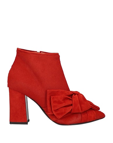 POLLINI Ankle boot Brick red Leather