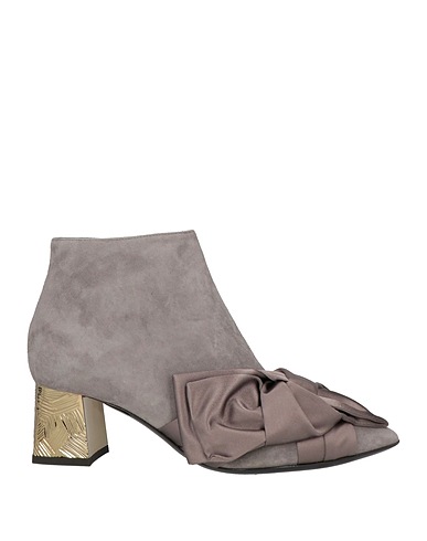 POLLINI Stivaletti Grigio chiaro Pelle