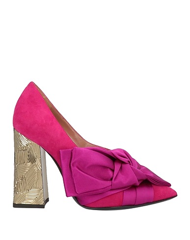 POLLINI Pump Fuchsia Soft Leather, Textile fibers