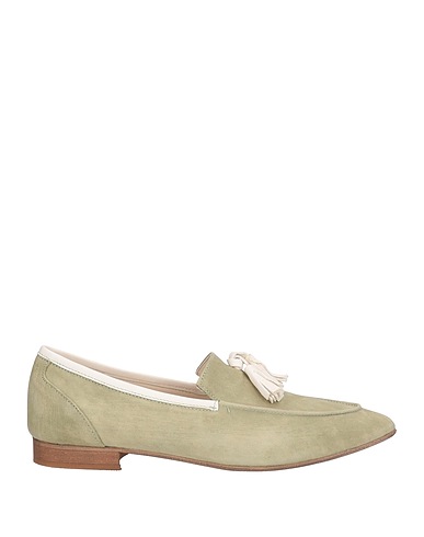 DIVINE FOLLIE Loafers Sage green Soft Leather