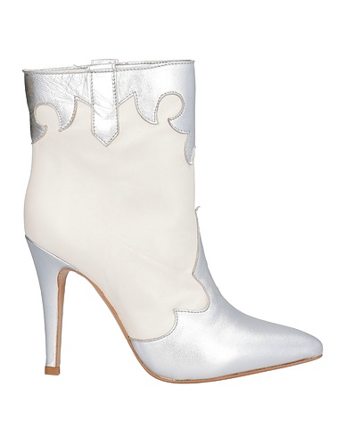 DIVINE FOLLIE Ankle boot Silver Soft Leather