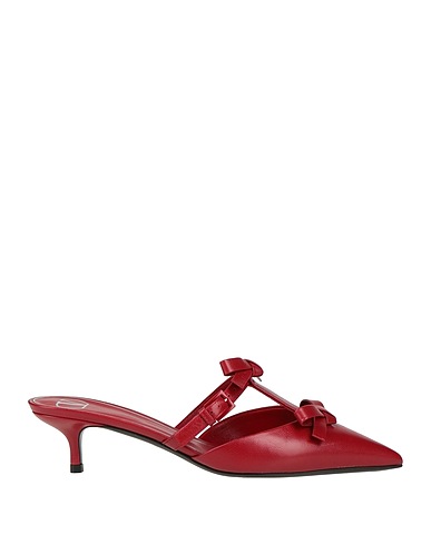 VALENTINO GARAVANI Mules et sabots Rouge Cuir