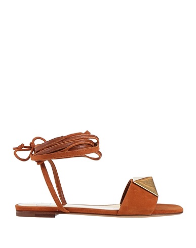 VALENTINO GARAVANI Sandals Brown Leather