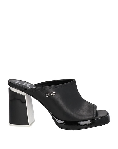 LIU •JO Sandals Black Soft Leather