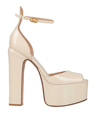 VALENTINO GARAVANI Sandalen Elfenbein Leder