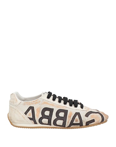 DOLCE&GABBANA Sneakers Ivoire 100% Cuir de kangourou