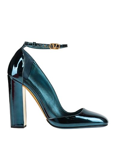 VALENTINO GARAVANI Pump 11. Deep teal Leather