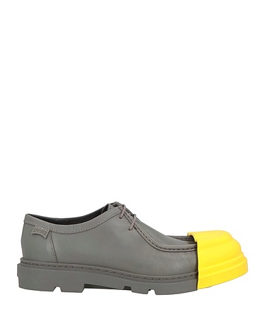 CAMPER Laced shoes Grey Soft Leather