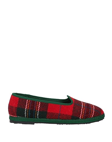 PAOLA ZUIN Venezia Loafers Red 100% Wool, Cotton