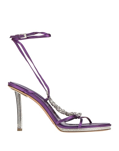 VALENTINO GARAVANI Sandals ARCHIVE Purple Textile fibers