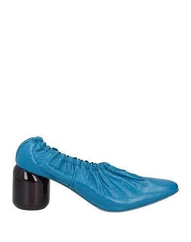 JIL SANDER Court Blue Soft Leather