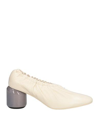 JIL SANDER Court Ivory Soft Leather